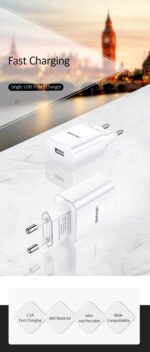 USAMS Полнач за телефон US-CC075 T18 бел - Image 2