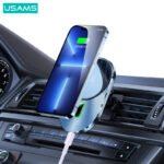 USAMS Магнетен држач со безжичен полнач US-CD170 15W - Image 2