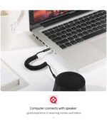 USAMS AUX аудио кабел спирален 1.2м US-SJ256 - Image 7