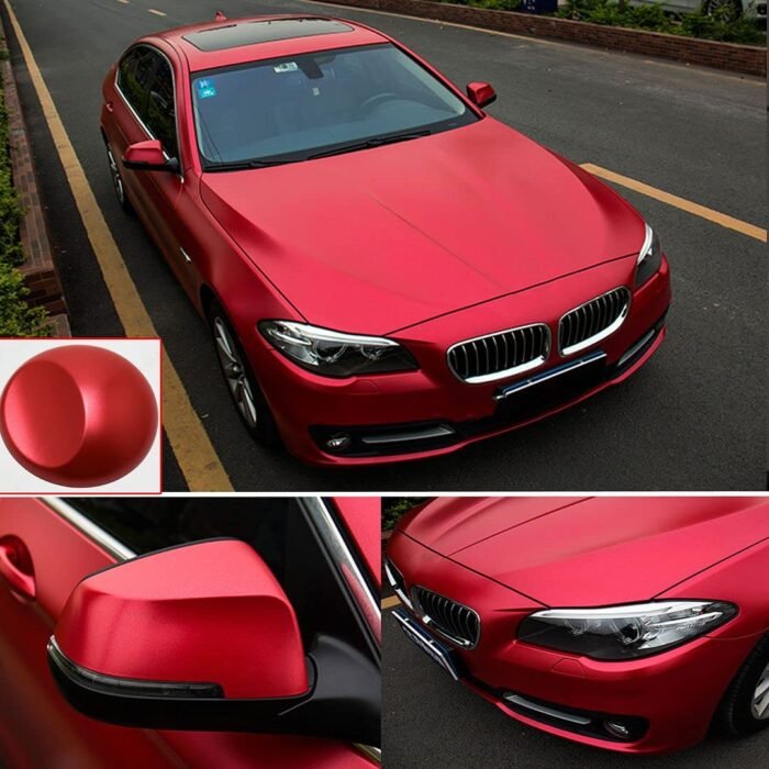 Low Tack Vinyl Chrome Matte Red - Image 2