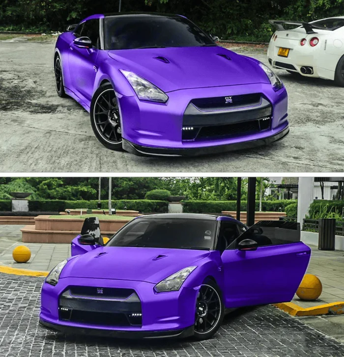 Low Tack Vinyl Chrome Matte Purple - Image 2