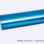 Low Tack Vinyl Chrome Matte Light Blue