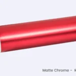 Low Tack Vinyl Chrome Matte Red