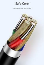 USAMS Кабел US-SJ365 U35 Micro Charging & Data Cable 1M црн - Image 5