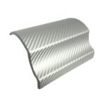 3D Carbon Fiber Silver Vinyl - Image 2