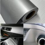 3D Carbon Fiber Silver Vinyl - Image 3