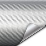 3D Carbon Fiber Silver Vinyl