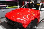 3 Layers High Gloss Vinyl Ferrari Red - Image 3