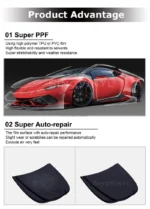 Безбојна заштитна фолија TPH Paint Protection Film - Image 6