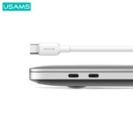 USAMS Кабел US-SJ613 U84 Type-C To Type-C PD 100W 1m - Image 3