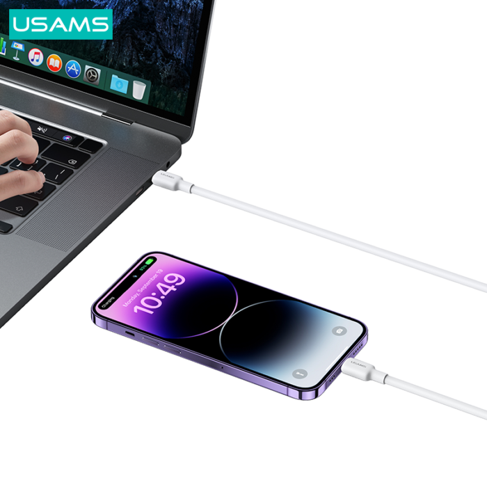 USAMS Кабел US-SJ610 U84 Type-C To iphone PD 20W 1m - Image 5