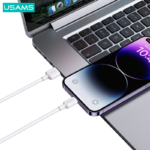USAMS Кабел 2.4A US SJ604 U84 Iphone Charging & Data Cable 1m - Image 3