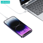 USAMS Кабел 2.4A US SJ604 U84 Iphone Charging & Data Cable 1m - Image 5