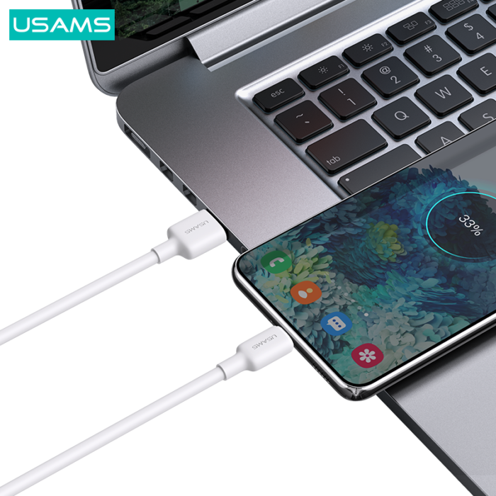USAMS Кабел 3A US-SJ601 U84 Type-C Charging & Data Cable  1m - Image 5