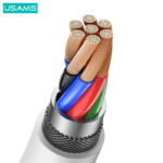 USAMS Кабел 3A US-SJ601 U84 Type-C Charging & Data Cable 1m - Image 8