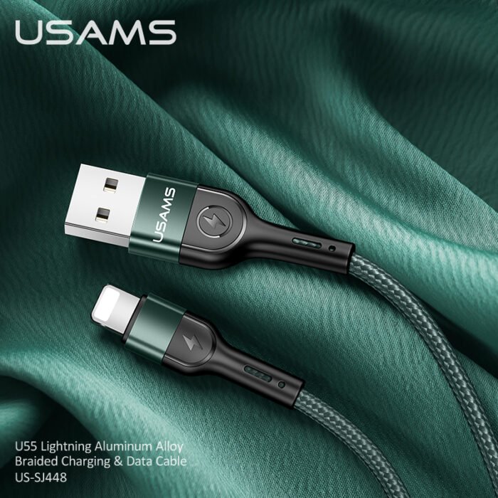 USAMS Кабел 1m Type-C  US-SJ449 U55 зелен - Image 7