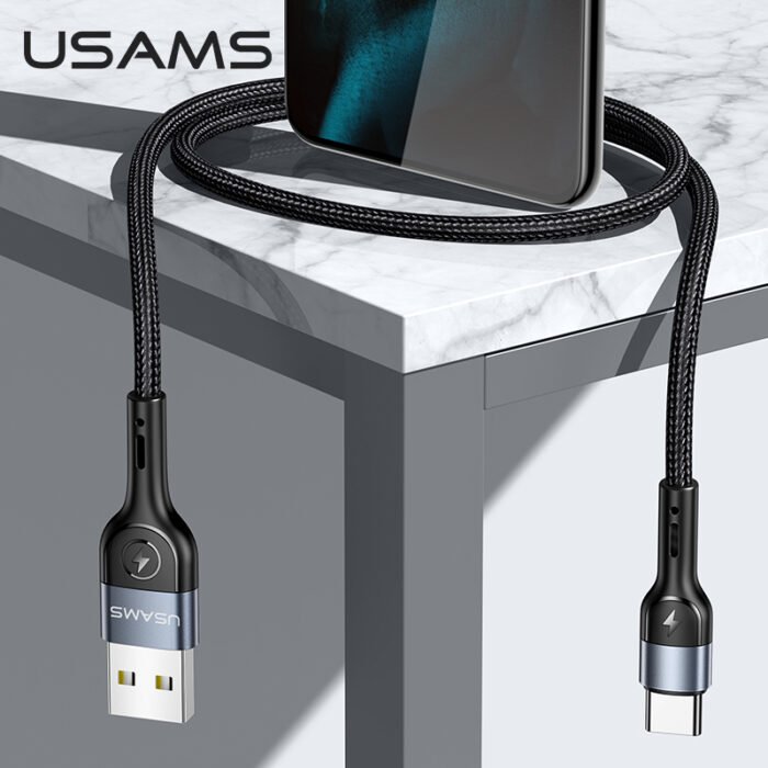 USAMS Кабел 1m Type-C  US-SJ449 U55 зелен - Image 3
