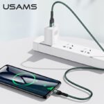 USAMS Кабел 1m Micro US-SJ450 U55 - зелен - Image 4