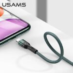 USAMS Кабел 1m Iphone US-SJ448 U55 зелен - Image 7