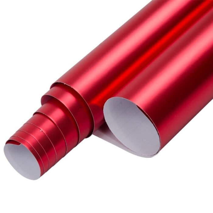 Low Tack Vinyl Chrome Matte Red - Image 3