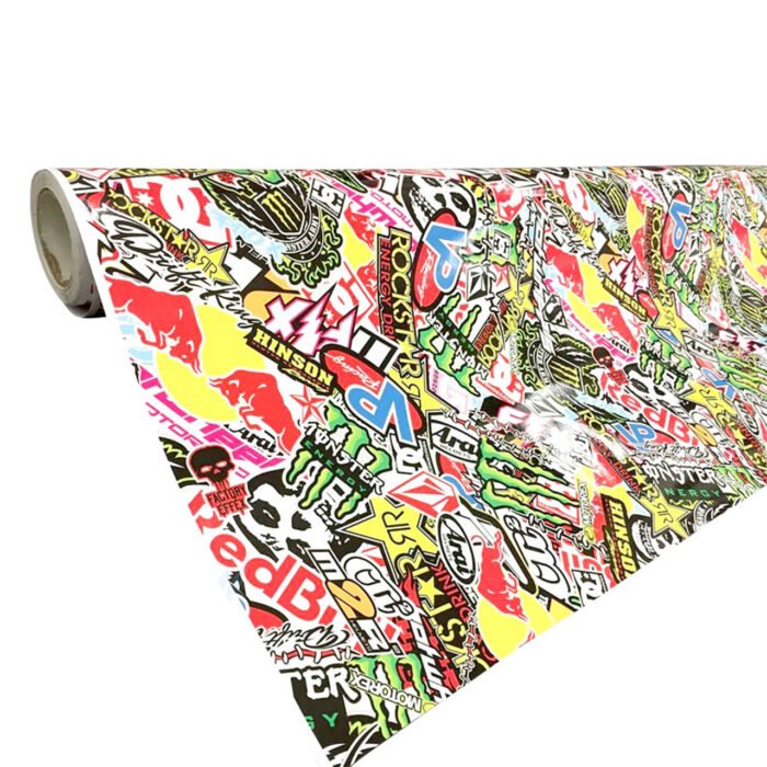 Printed Sticker Bomb Vinyl - Image 1