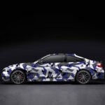 Printed Camouflage Blue Vinyl