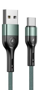 USAMS Кабел 1m Type-C US-SJ449 U55 зелен
