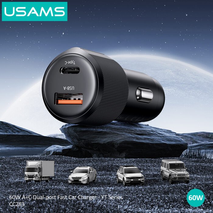 USAMS брз полнач CC283 60W A+C - Image 2