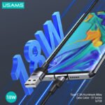 USAMS кабел SJ718 Type-C 3A 1.2m - Image 2