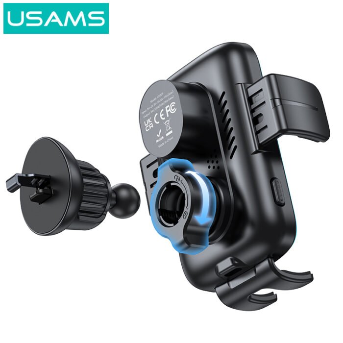 USAMS држач со безжичен полнач CD230 15W - Image 7