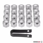 Капачиња за завртки на тркала PA25-17“ 20 парчиња/сет - Хром - Image 2