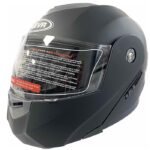 Кацига за мотор - 2402-3 црна / црвена МАТ - Image 4