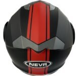 Кацига за мотор - 2402-3 црна / црвена МАТ - Image 3