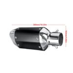 Мото ауспуха PA941 - 27 см - СИВА СО ЦРНА - Image 2