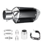 Мото ауспуха PA941 - 27 см - СИВА СО ЦРНА - Image 3