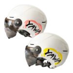 Кацига за мотор PA523 со визир - сјајно бела